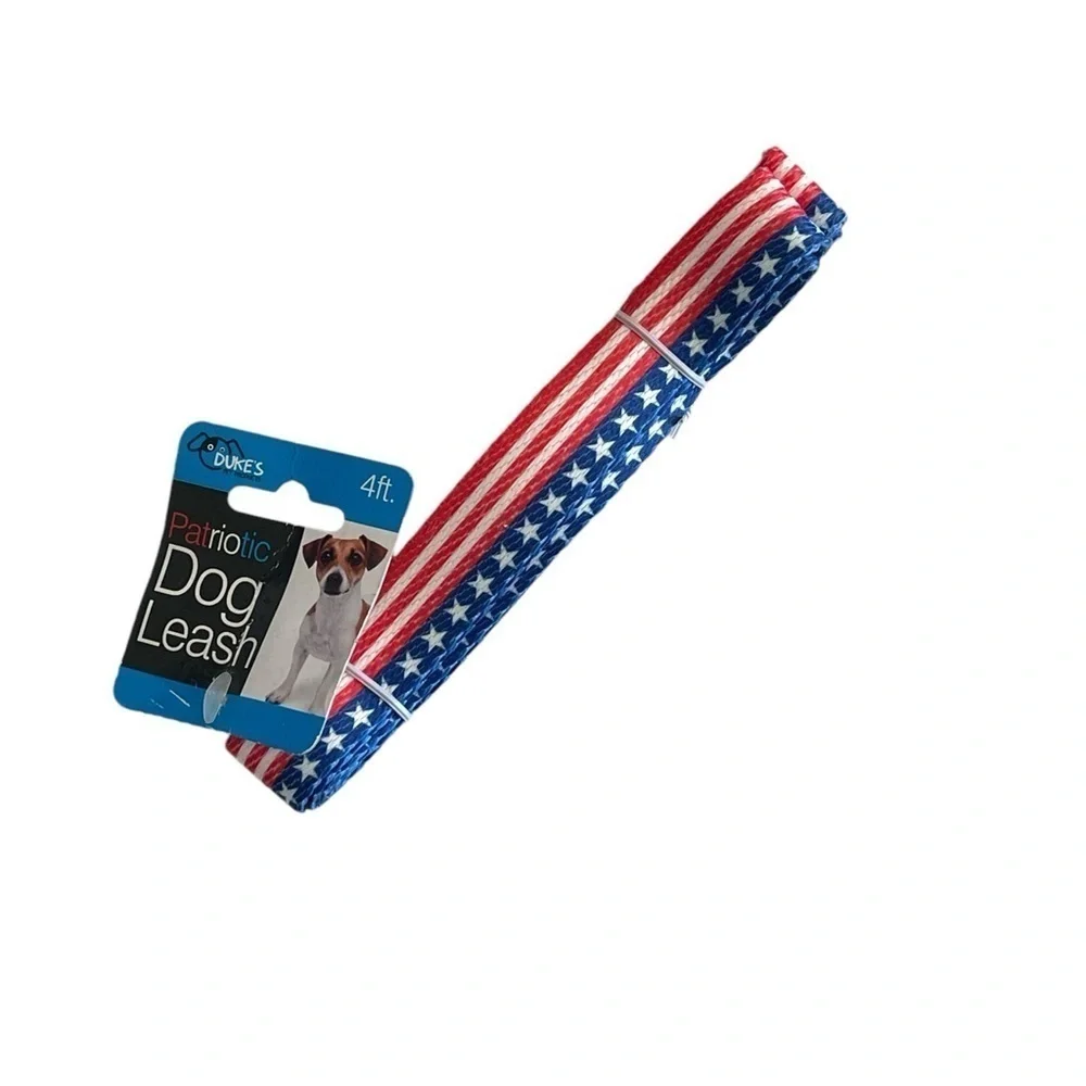 🫶🏻 Patriotic American Flag 4’ Dog Leash